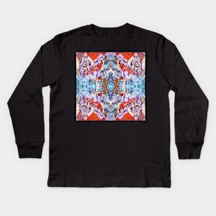 Fluid painting magic of love kaleidoscope Kids Long Sleeve T-Shirt